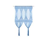 Vidaxl Rideau En Macramé Bleu 140x240 Cm Coton