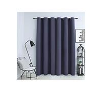 vidaXL Rideau occultant 134421 Anthracite 290x245 cm – anneaux en métal