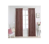 Vidaxl Rideau Occultant Et Crochet 2pcs Velours Rose Antique 140x175cm