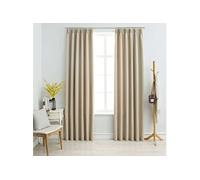 2x Rideaux Occultants avec Crochets Bleu 140x245 cm Fenêtre Salon vidaXL