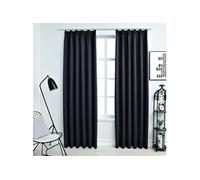 Vidaxl Rideaux Occultants Avec Crochets 2 Pcs Anthracite 140x225 Cm