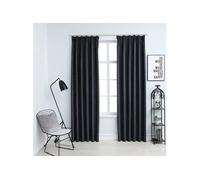 Vidaxl Rideaux Occultants Avec Crochets 2 Pcs Anthracite 140x245 Cm