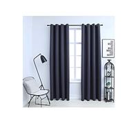 Vidaxl Rideaux Occultants Avec Anneaux Mã©Tal 2pcs Anthracite 140x225cm