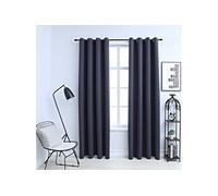 Vidaxl Rideaux Occultants Avec Anneaux Mã©Tal 2pcs Anthracite 140x245cm