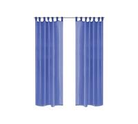 Vidaxl Rideau Occultant 2 Pcs Voile 140 X 245 Cm Bleu Royal