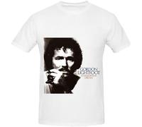 Gordon Lightfoot Summertime Dream Tracks Men O Neck Cool Tee Shirts Black Size 3XL