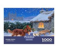 Gordon Setter1000 Pieces Jigsaw Puzzles for Adults and Kids Family Game NoëlFun and Challenging for Home Decoration Great Gift Idea70x50cm/1000pcs