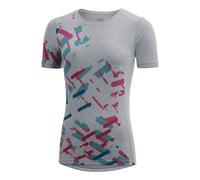 Gore Maillot Essential Print Femme Gris - Tee-shirts de running femmes 34