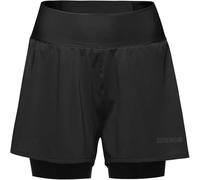 GORE WEAR Concurve Short de Course 2 en 1 Femme, Short Léger et Confortable avec Collant Intégré