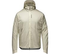 Gore Wear CONCURVE WINDSTOPPER® Veste avec Isolation Thermique à capuche Homme Beige - Vestes coupe-vent et gilets de running hommes L