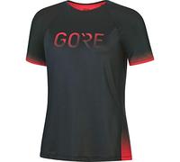 GORE WEAR Devotion T-shirt pour Femmes, GORE Selected Fabrics, 38, Black/Hibiscus Pink