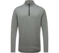 Gore Wear Everyday Mid 1/4-Zip Mens Homme Gris - Maillots de running hommes S