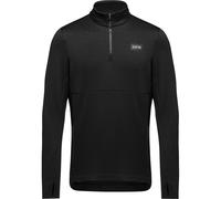Gore Wear Everyday Thermo 1/4-Zip Homme Noir - Maillots de running hommes S