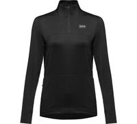 Gore Wear Everyday Thermo 1/4-Zip Womens Femme Noir - Maillots de running femmes 36