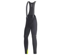 GOREWEAR C3 Thermo Cuissards à bretelles+, Black / Neon Yellow, M