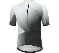 GORE WEAR Maillot de Cycliste pour Hommes Fade, M, Blanc/Noir