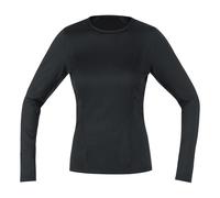 Gore Wear Mid Long Sleeve Zip Shirt Femme Noir - Maillots de running femmes 34