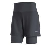 Gore Wear R5 2in1 Short Femme Noir - Shorts 2 en 1 de running femmes 34