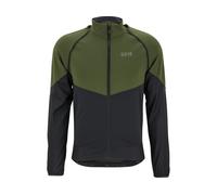 Veste coupe vent gore wear phantom vert noir