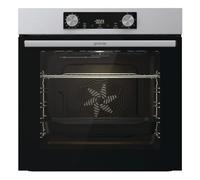 Gorenje BOP6737E02XK Four encastrable, 77 litres, 60 cm, air chaud, EcoClean Email, Air Fry, porte de four en verre amovible, Fast Pre-heat, PyroClean, porte en verre amovible, température maximale du