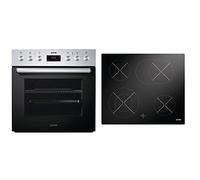 Gorenje dehm de bc6306zx620 encastrable-Combinaison/A/Plaque de cuisson Cuisinière : Céramique/de verre 2 Compartiment auszüge télescopique/intégré Système de nettoyage : hydrolyse - Aqua Clean/Inox