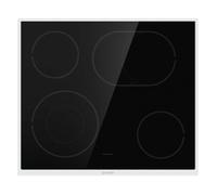 Gorenje ECD643BX, Intégré, Halogène, Verre-céramique, Noir, Acier inoxydable, Découpe complète, Acier inoxydable