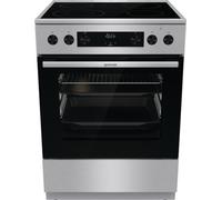 Gorenje GECS5C70XPA Cuisinière électrique avec plan de cuisson en vitrocéramique, avec Airfry, FrozenBake et fonction pizza, GentleClose, largeur 60cm