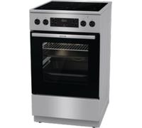 Gorenje GECS5C70XPA Cuisinière électrique avec plan de cuisson en vitrocéramique, avec Airfry, FrozenBake et fonction pizza, GentleClose, largeur 50cm