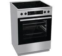 Gorenje GECS6C 70 XPA Cuisinière électrique avec plaque vitrocéramique - 60 cm - ExtraSteam GentleClose - AirFry - Engrenage rétractable - Acier inoxydable - 60 cm - 71 L