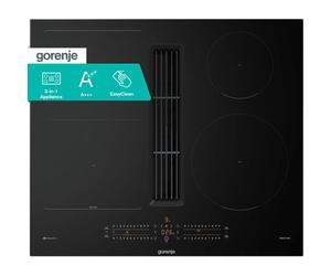 Gorenje GEH6432BSCWF Noir Intégré 60 cm Plaque avec zone à induction 4 zones Hotte intégrée