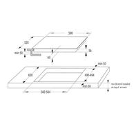 Gorenje GI6401BCE Noir Intégré 59.5 cm Plaque avec zone à induction 4 zones