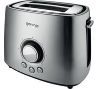 Gorenje | Grille-pain | T1000E | Puissance 1000 W | Nombre de prises 2 | Matériau du boîtier Métal | Acier inoxydable