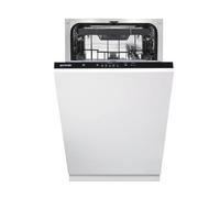 Gorenje GV 520 E10 Lave-vaisselle entièrement intégré, 45 cm, 11 couverts, 3 paniers, 5 programmes, panier supérieur réglable en hauteur, protection anti-débordement, intégré, en acier inoxydable,