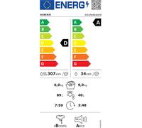 Gorenje Lave-linge avec sèche-linge | WD2PA964ADW | Classe d'efficacité énergétique A/D | Chargement frontal | Capacité de lavage 9 kg | 1400 t/min | Profondeur 55 cm | Largeur 60 cm | Affichage | LED