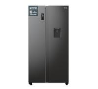 Gorenje NRR9185EABXLWD Side-by-Side Kombination, 91,5 cm breit, 547l L NoFrost Plus, ZeroZone, Twist ice maker, Wasserspender, schwarz