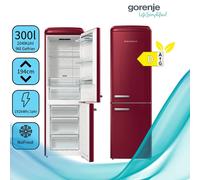 Gorenje ONRK619DR Réfrigérateur / Congélateur rétro - NoFrost - Technologie Inverter - NoFrostPlus - 300 litres volume total - Ecran LED - CrispZone - AdaptTech