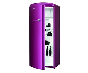 Gorenje Réfrigérateur A++ 196 kWh/an Réfrigérateur : 255 L/Partie congélateur : 26 L/chocolat foncé/Système de refroidissement d'air avec fonction Quick Cooling/Butée de porte gauche rose bonbon