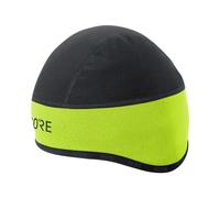 Sous casque gore wear c3 windstopper jaune fluo noir