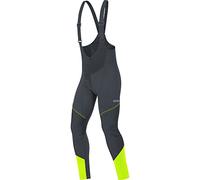 GOREWEAR C3 WINDSTOPPER® Collant à bretelles+ Homme, Black / Neon Yellow, M