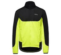 GORE WEAR C5 Homme Veste de cyclisme GORE WINDSTOPPER, M, Noir/Jaune fluo