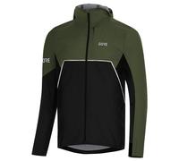 GOREWEAR GOREWEAR R7 Partial GORE-TEX INFINIUM Veste à capuche, Black/Utility Green, XXL
