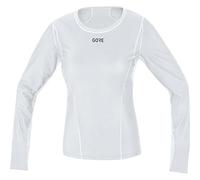 GOREWEAR M WINDSTOPPER® Base Layer Maillot à manches longues Femme, Light Grey / White, 36