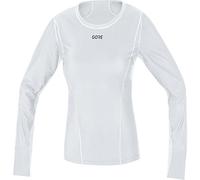 GOREWEAR M WINDSTOPPER® Base Layer Thermo Maillot à manches longues Femme, Light Grey / White, 38