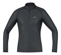 Maillot de corps hiver gore windstopper zip 1 4 noir