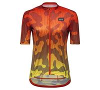 Gorewear Maillot de Cyclisme Respirant pour Femme, Rain Camo, évacuation rapide de l'humidité, avec Poches, Maillot de Cyclisme à Manches courtes