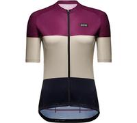 GOREWEAR Maillot de Cyclisme Respirant pour femme, Spirit Stripes, évacuation rapide de l'humidité, Design unique, Maillot de Cyclisme à Manches courtes