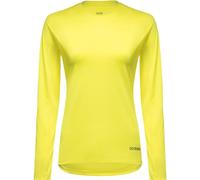 GOREWEAR T-Shirt Á Manches Longues Everyday Femme, Washed Neon Yellow, 42