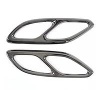 Gorge arrière queue Garniture Tuyau D’échappement Silencieux En Acier Inoxydable Pour Mercedes Pour Benz CLA Classe C118 2020-2024(Noir)