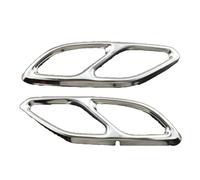 Gorge arrière queue Garniture Tuyau D’échappement Silencieux En Acier Inoxydable Pour Mercedes Pour Benz CLA Classe C118 2020-2024(ARGENT)