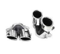 Gorge arrière queue Pour Mercedes Pour Benz A Classe W177 A35 C118 CLA35 X247 GLB35 A45S Quad Échappement Échappement Silencieux(Argent un)